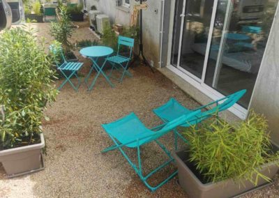 1 terrasse privatisée par appartement